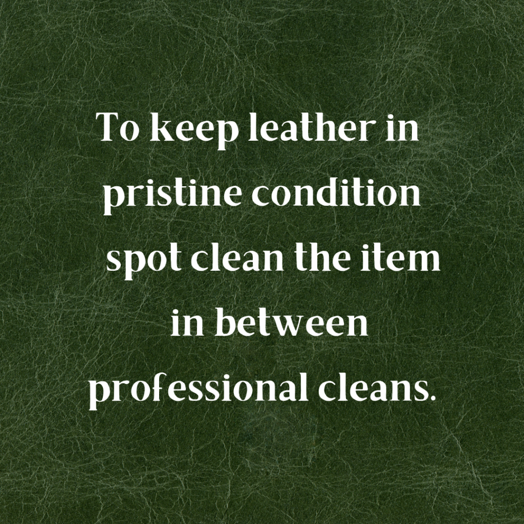 Stop making scuff marks on your own leather - Benefits of professional leather cleaning 1